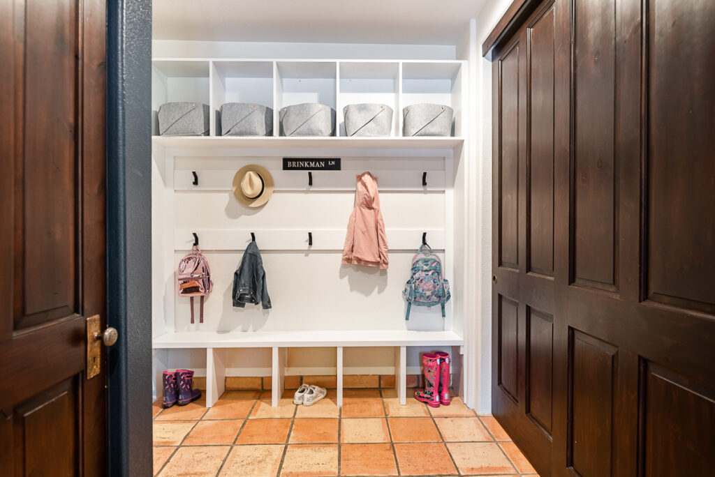 Gather and Spruce mudroom